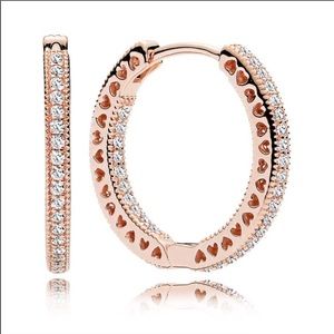 ROSE GOLD collection Pandora hoop earrings